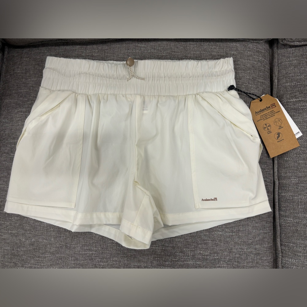 Sports/athletic shorts water resistant, helps with friction.